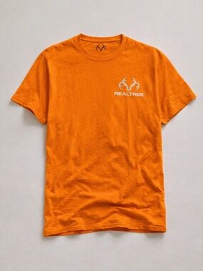 Realtree Blaze Orange Logo Tee Mens Medium NWOT Hunting Shirt